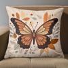 1 Pieces Bohemian Butterfly Fall Leaves Throw Pillow Cover Pattern Cushion Cover Suitable For Sofa Bedroom Car Pillow Cover
