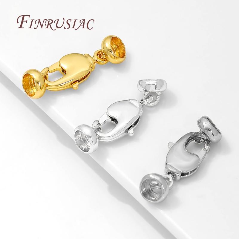 18K Gold Plated Lock For Bracelets,Clasp For Jewelry Connectors,Decorative Pearl Clasp,DIY Jewelry Making Supplies