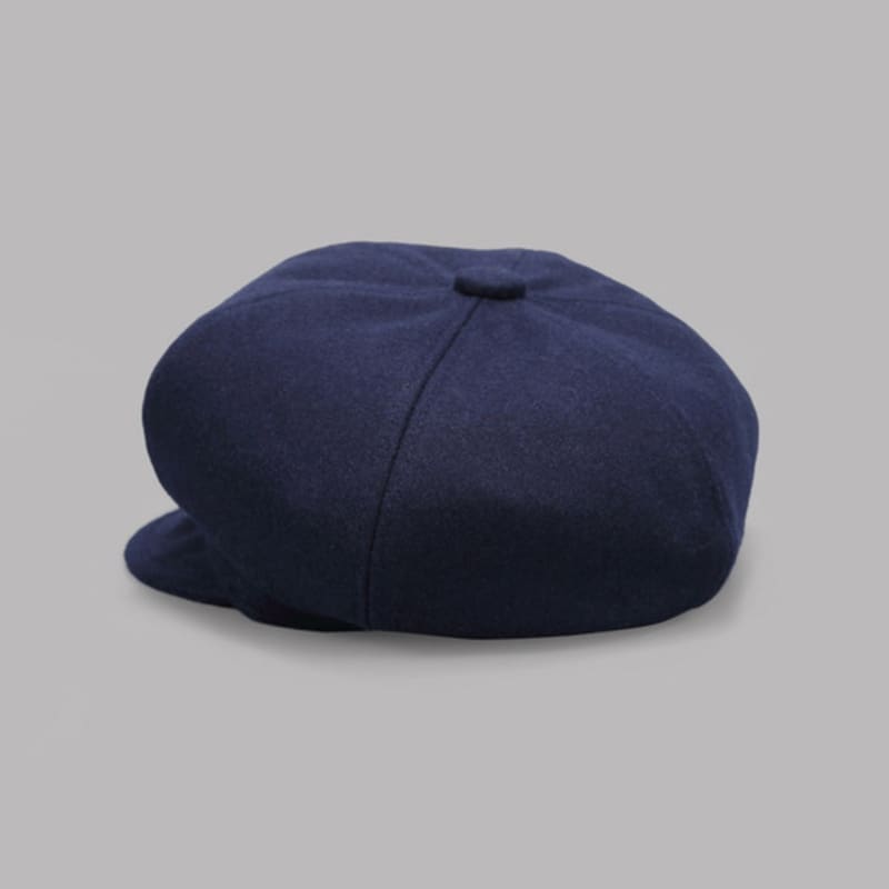 Maia Wool Bread Hat - Navy