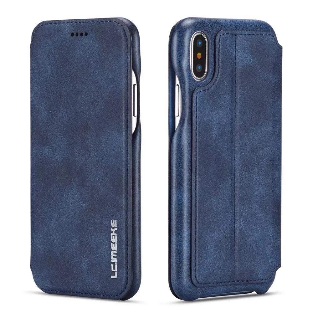Custodia Flip in Pelle di Lusso per Samsung S25 Ultra S24 Plus S22 S21 FE Note20 A53 A72 A52 A12 A54 5G Portafoglio Magnetico Copertura Business