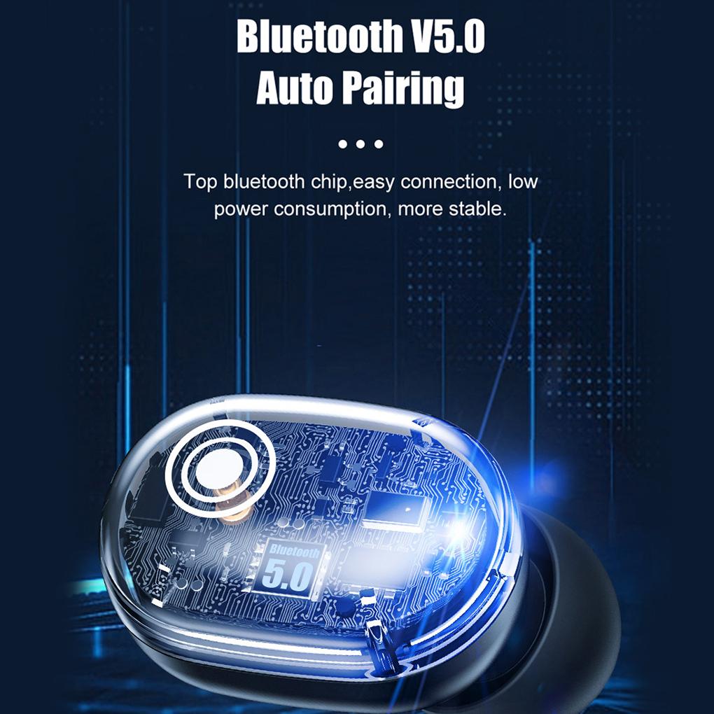 Elroy Kopfhörer V5.0 In-Ear Ohrhörer Stereo Sprachsteuerung Sportkopfhörer