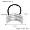 Qiong Yao Embossed Stainless Steel Elastic Hair Tie – High-Grade Textured Hair Accessory, Trendy Ornament