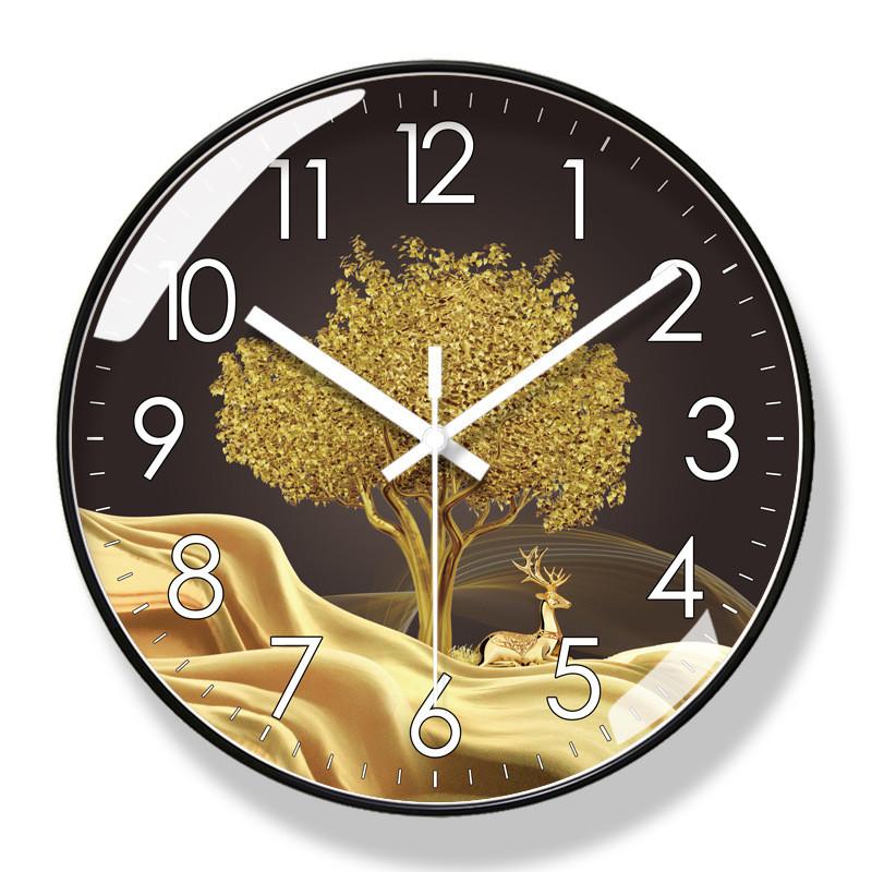 Runde Wand Minimalistisch Montierte Leise Quarz-Uhr Für Schlafzimmer Und Dekor Büro