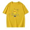 Potdemiel Summer New Pikachu Print Childrens Cotton TShirt Boys and Girls Comfortable and Breathable Childrens TShirt