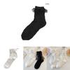 Ins Trend Lolita Spitze Schleife Fee Socken Baumwolle Wadenhoch Süß Und Niedlich