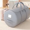 Rolled Quilt Storage Bag Comforter Storage Tote with U-Shaped Large Opening Zippered Storage Bag with Reinforced Handles for Beddings Blankets Clothes
