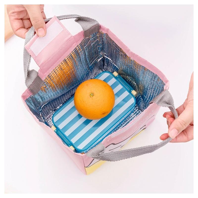 Torba Termiczna Na Lunch Box Słoń Pojemnik Na Jedzenie Śniadaniówka Żół