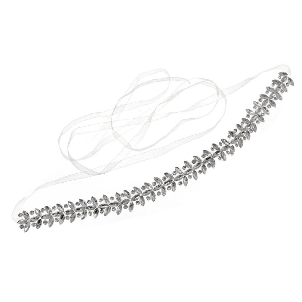 Silver Wedding Dress Belt Luxury Women Waistband All-match Bridal Rhinestone Belt Woman Dresses