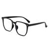 Carefully Selected 2131TR90 Irregular Square Black Frame Unisex Large Glasses