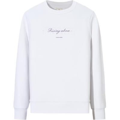 Training Series Simple Letter Round Neck Pullover Casual Sports Comfortable Fleece Sweatshirt Women Sweatshirt 162547705N-1