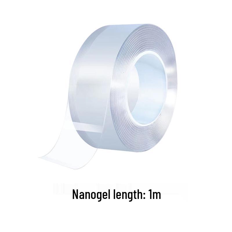 

High Viscosity Nano Double-Sided Adhesive Tape: Strong, Transparent, Trace-Free, No-Residue for Fixing Glass, Wall Sockets, and Panels