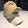 Boston Letter Embroidered Baseball Cap With Breathable Cotton For Casual Streetwear