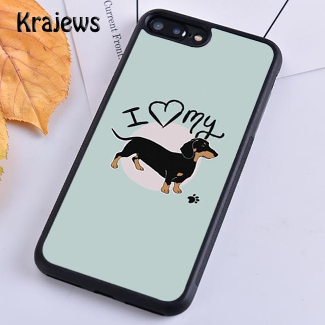 Krajews Dachshund Teckel Dackel Dog Phone Case Cover For iPhone 17 Air 16 15 14 Plus 11 12 13 Pro Max Plus Coque Fundas