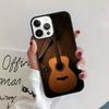 Retro Guitar Music Phone Case Back Cover for iPhone 17 Air 16 15 14 13 11 12 Pro Max Plus Shell Coque