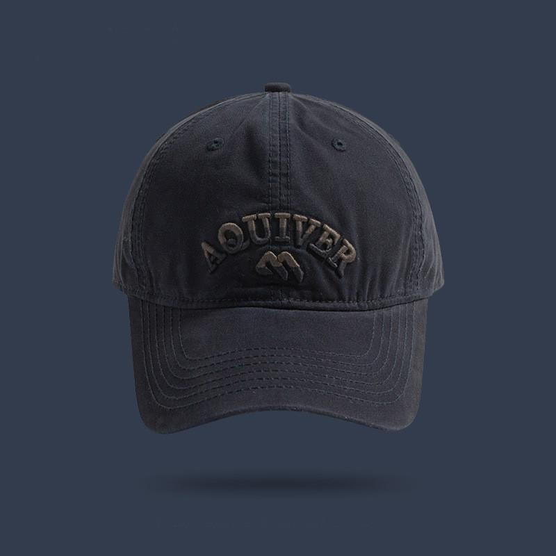 Aquiver 3d Embroidery Cotton Baseball Cap With Sun Protection For Outdoor Activities