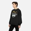Evisu Logo Print Loose Fit Crew Neck Sweatshirt Men Sweatshirt Black 2EAGNM3SW5226OSCT