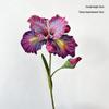 45cm Iris Artificial Flower with 2 Stems, EVA Texture, Oil Painting Style for Home Decoration