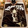 Flannel BlanketArctic Monkeys Warm Soft Throw Blanket for Indoor Sofa Bed Living Room Use