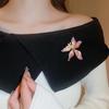 Peony Flower Brooch Pin for Women Enamel Floral Lapel Pins Zinc Alloy Flower Brooch for Clothes Hat Dress Accessories Prom Jewelry