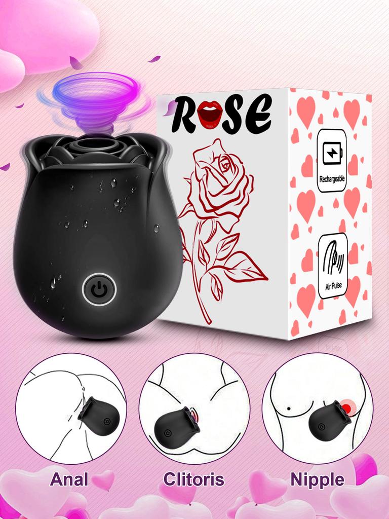 Wibrator ssący w kształcie róży dla kobiet, huśtawka dildo, ssak łechtaczki, stymulacja sutków i łechtaczki, wibratory, damskie zabawki erotyczne dla dorosłych