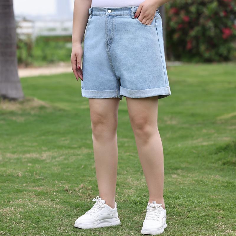 Summer Plus-size Women's Casual Shorts Loose-fitting Wide-leg Slimming Jeans