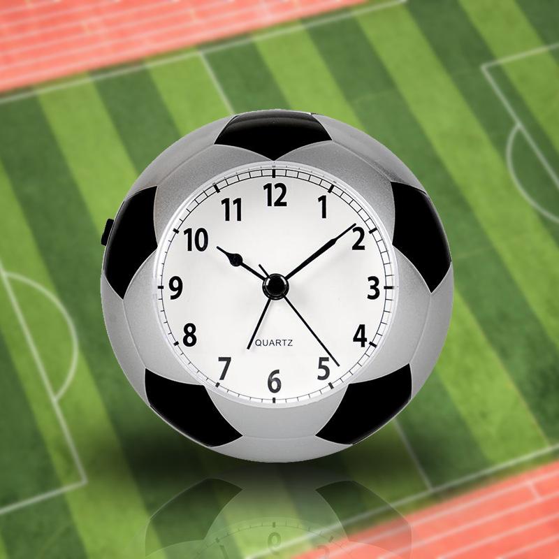 Creative Football Alarm Clock, Desktop Wake-up Clock for Fans, Small Alarm Clock for Student Dormitory and Home Use