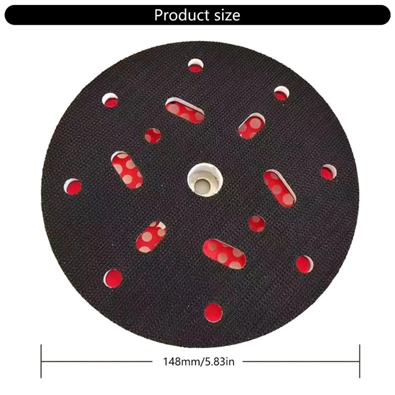 High Strength 150mm Abrasive Sanding Pad 17 Holes For Efficient Dust Reduction And Extended Tool Lifespans