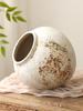 French Retro Wabi-Sabi Style High-End Ceramic Vase Jingdezhen Pot Living/Dining/Bedroom/Office Flower Arrangement Decor Dried