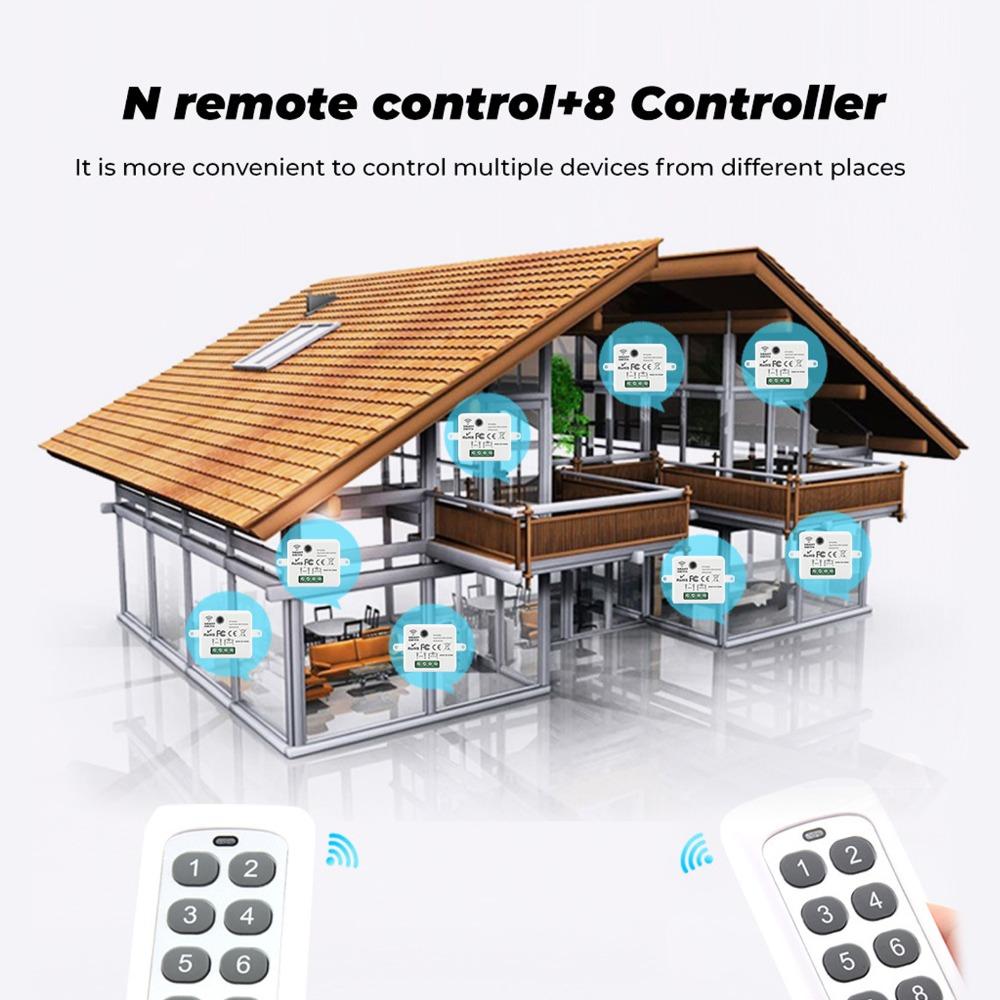 10A WiFi Relay Switch 433MHz Remote Switch Mini Smart Switch Module Home Automation