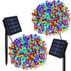 22m 200 LEDs Outdoor Solar-Lichterkette Mit Solarpanel IP65 Wasserdicht Energiesparende LED-Lichterketten Für Gartenweg Hof Dekoration