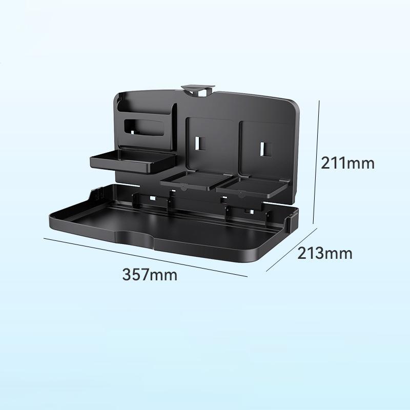 Multi-function Portable Car Dining Food Cup Table Folding Tray Car Interior Storage Shelf Back Seat Cup Holde Car Auto Parts