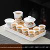 Suet Jade White Porcelain Kung Fu Tea Set