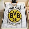 Custom Name BVB Flannel Blanket, High Quality Comfortable for All Seasons, Home Decor, Warmth and Comfort