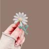 1Pc Exquisite Daisy Sunflower Brooch Fashion Personality Pop Pin Inlaid Zircon Jewelry Accessories Party Banquet Daily Gift