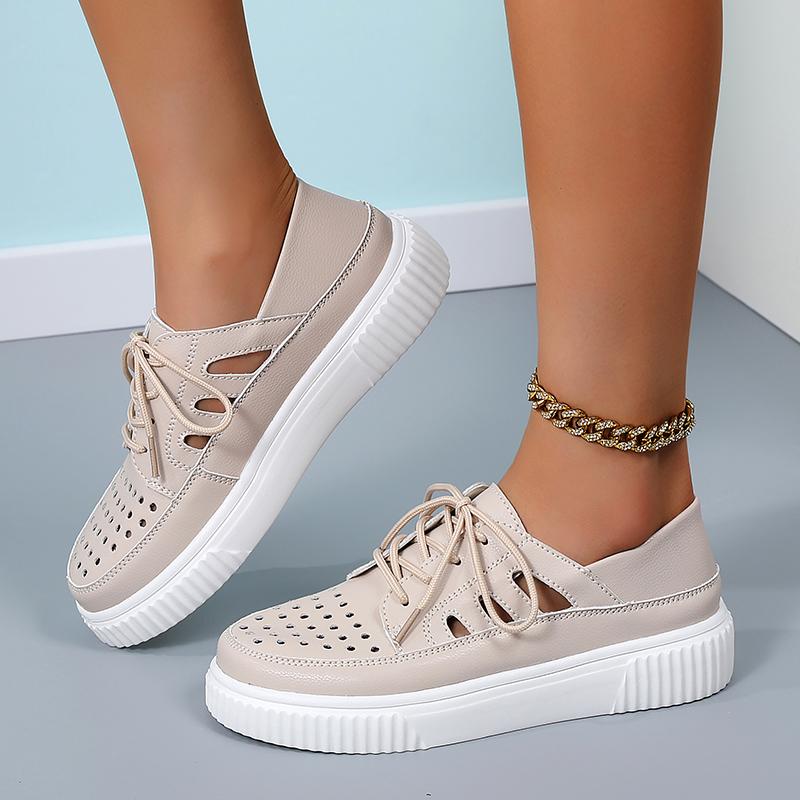 Women’s Wedge Sneakers White Leather Sandals Comfort Casual Blue Summer Maternity Shoes Plus Size