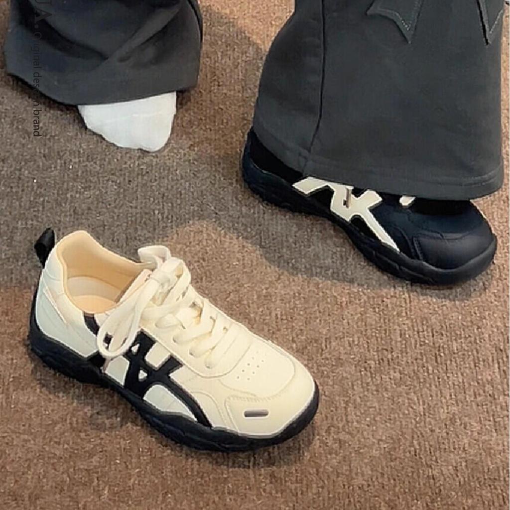 Thick-soled Dexun Shoes Women's 2025 New Autumn Soft-soled Women's Shoes Forrest Gump Dad Shoes Versatile Casual Sports Shoes