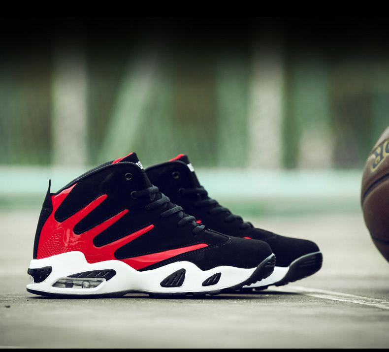 2025 Höst/Vinter Herr Mellanhöga Koreansk Stil Basketbollskor för Studenter, Trendiga Sport Battle Boots.