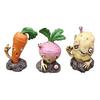 Halloween Vegetable Zombie Statue, Spooky Carrot Potato Zombie Garden Sculpture, Resin Outdoor Decoration for Patio, Yard, Graveyard Decor
