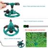 360 Degree Automatic Rotating Garden Lawn Water Sprinklers System Large Area Coverage Rotating Nozzle Garden Irrigation Supplies
