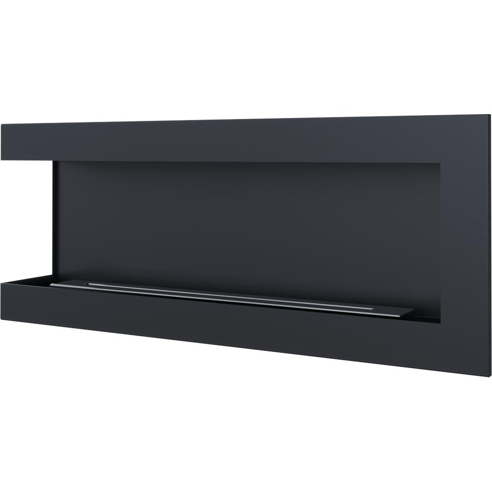 Wall mounted Bioethanol fireplace DELTA left-sided 120 cm TÜV 