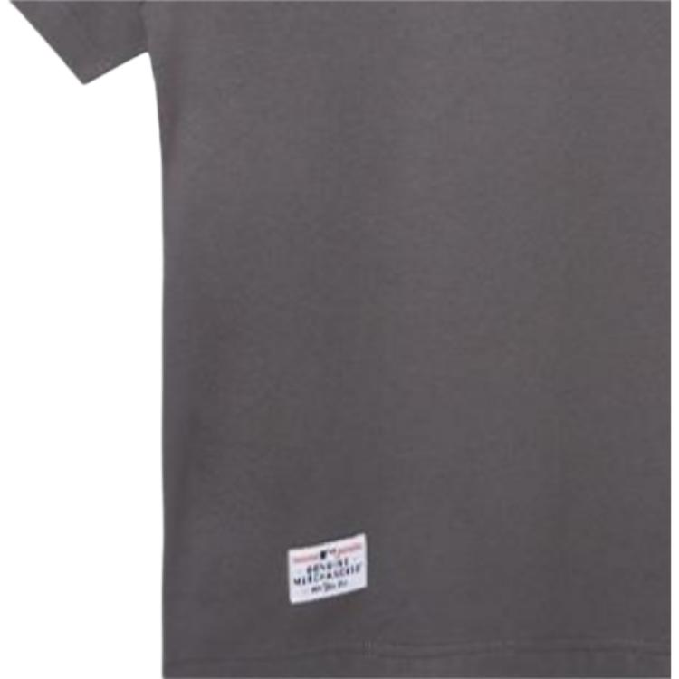 New Era MLB Atlanta Braves Cartoon Car Print Crew Neck Short Sleeve T-Shirt Men Tops Gray 13718774
