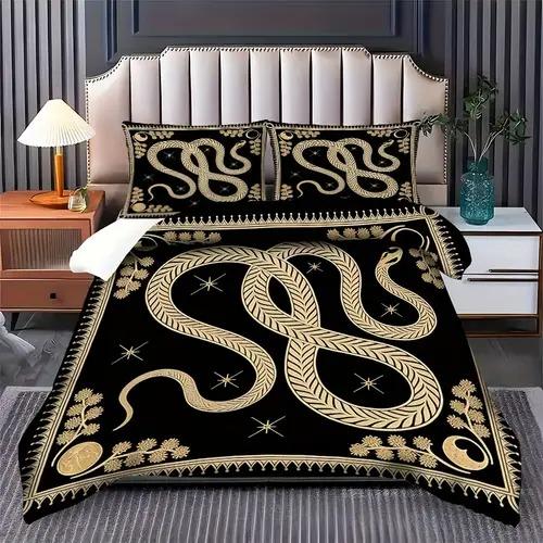 Snake Duvet Cover Duvet Cover With Snake Pattern Suitable For Children Kids And Adults Warm Soft Comfortable And Breathable