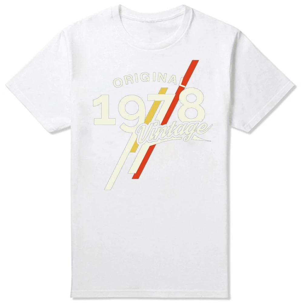 Original Vintage 1978 Retro Est 1978 Edition T Shirts Summer Graphic Cotton Streetwear Short Sleeve Birthday Gifts T-shirt