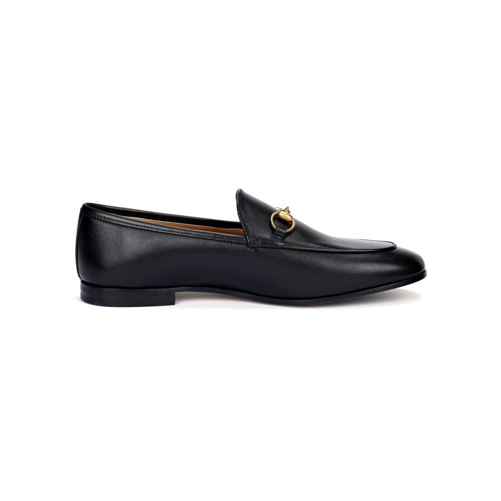 Gucci Betis Glamour Leather Loafers Black Women's 482464 BLM00 1000