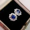 CAOSHI Brilliant Cubic Zirconia Jewelry Gorgeous Women Stud Earrings Classic Bridal Wedding Ear Accessories for Daily Wearable