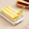 Butter Keeper Butter Stick Holder with Transparent Lid Butter Dish for Refrigerator BPA-Free Butter Storage Rack for Cheese Margarine