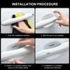 8Pcs Transparent Car Door Handle Bowl Anti Scratch Protective Sticker For BMW E36 E46 E90 E70 E91 G20 X1 E60 F10 F30 E39 F20 E87