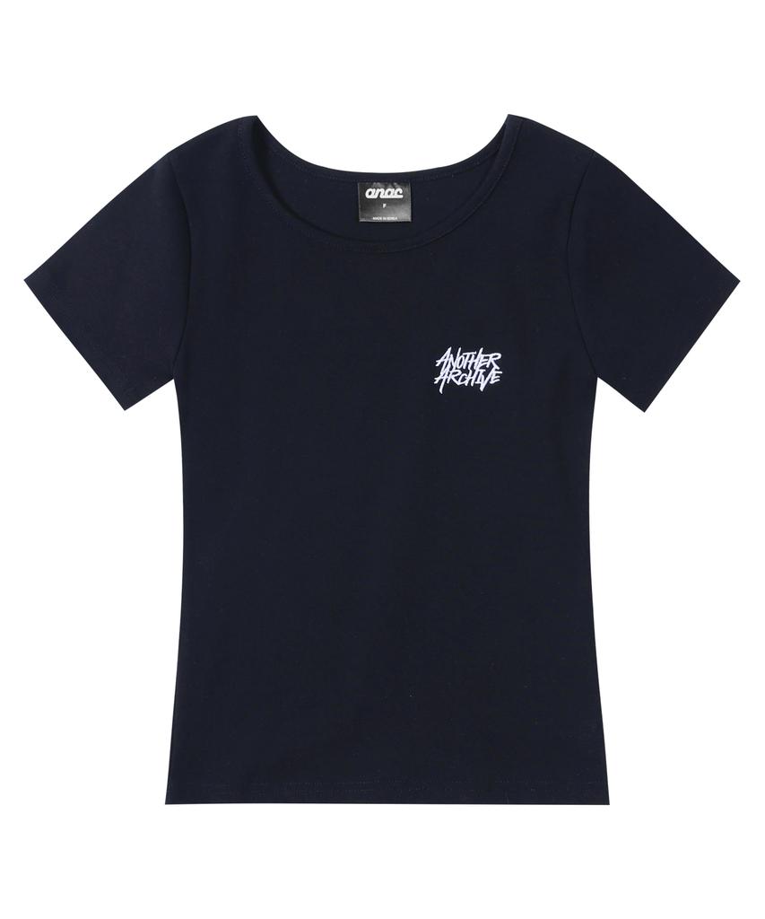 ANOTHER ARCHIVE Women'S Perfect Slim Logo Short Sleeve T-Shirt_Black