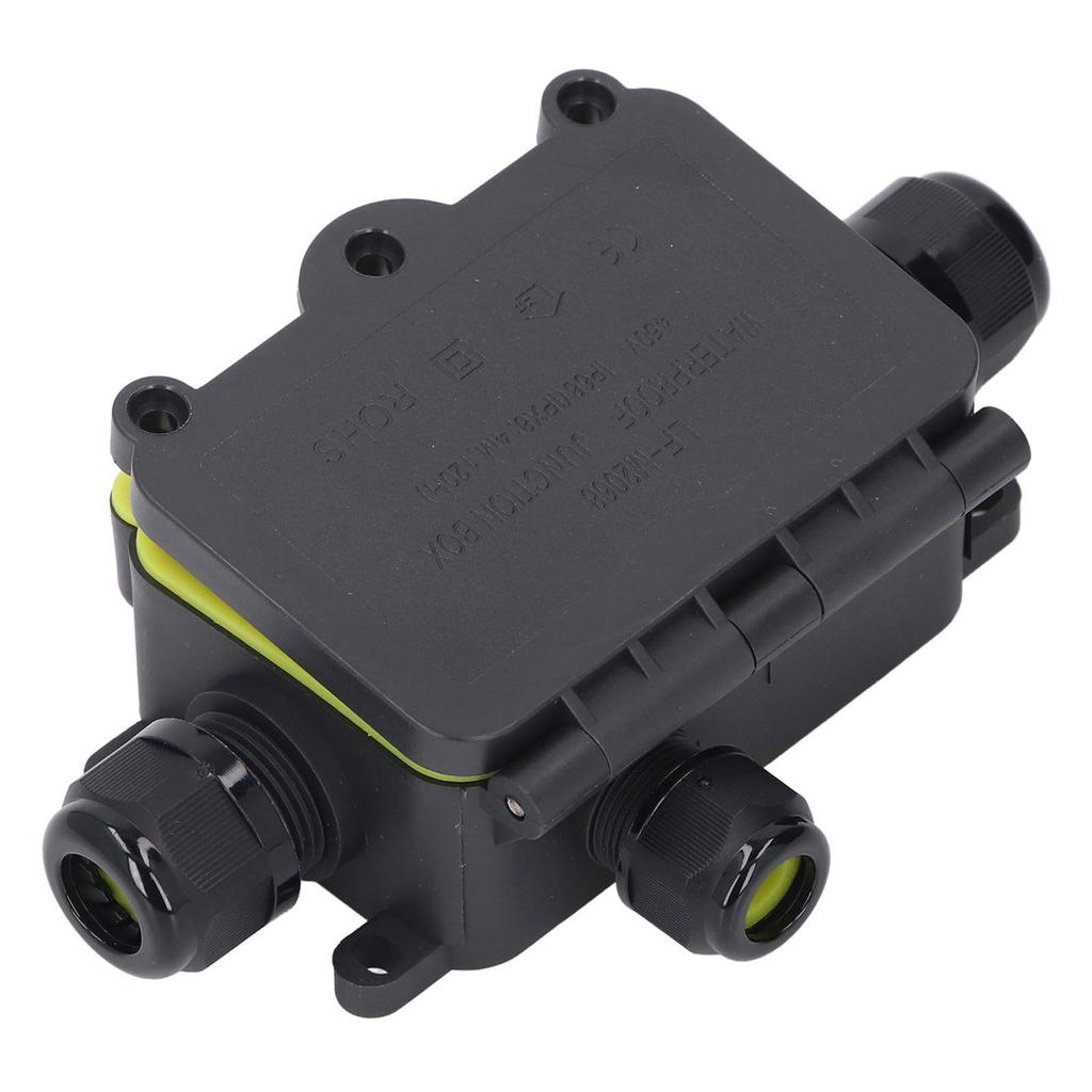 Water Proof Junction Box 3 Way IP68 Plastic External Electric Power Cord Box for Outdoor Lighting 450V
