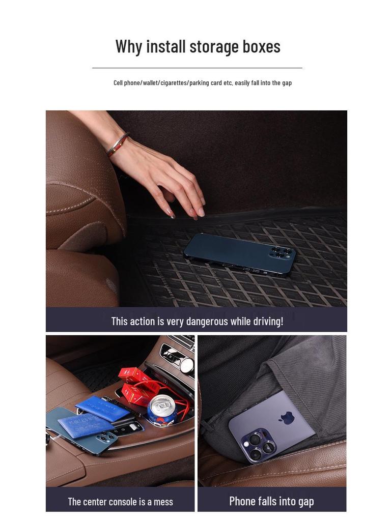 Nissan Car Seat Gap Organizer for Bluebird, Sylphy, Qashqai, Tiida, Teana